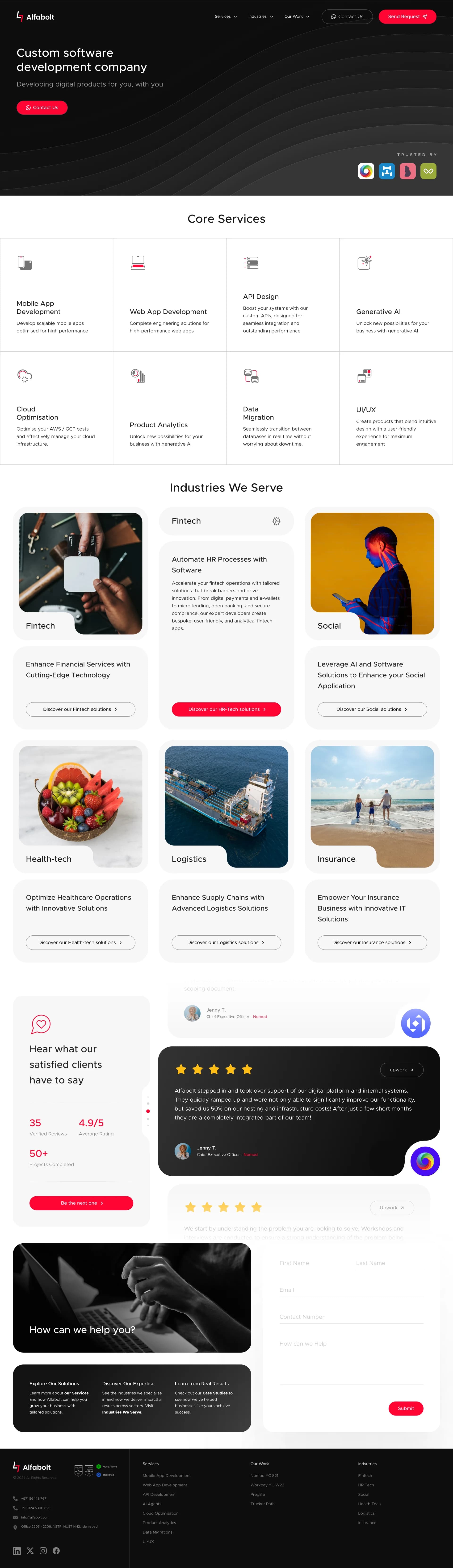 Alfabolt Website Banner