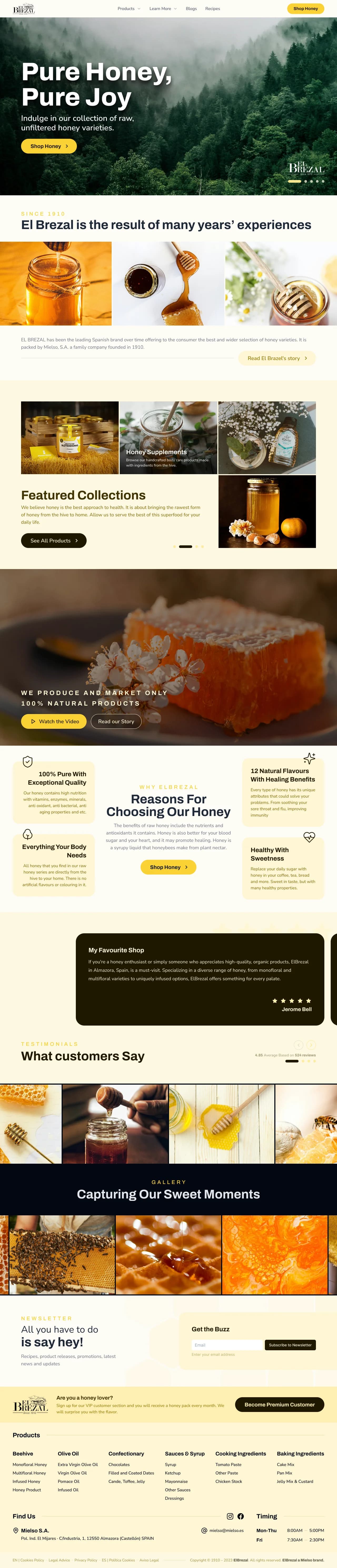 El Brezal Honey Banner