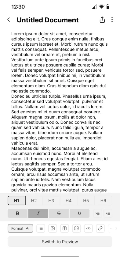 Markdown Editor screenshot 1
