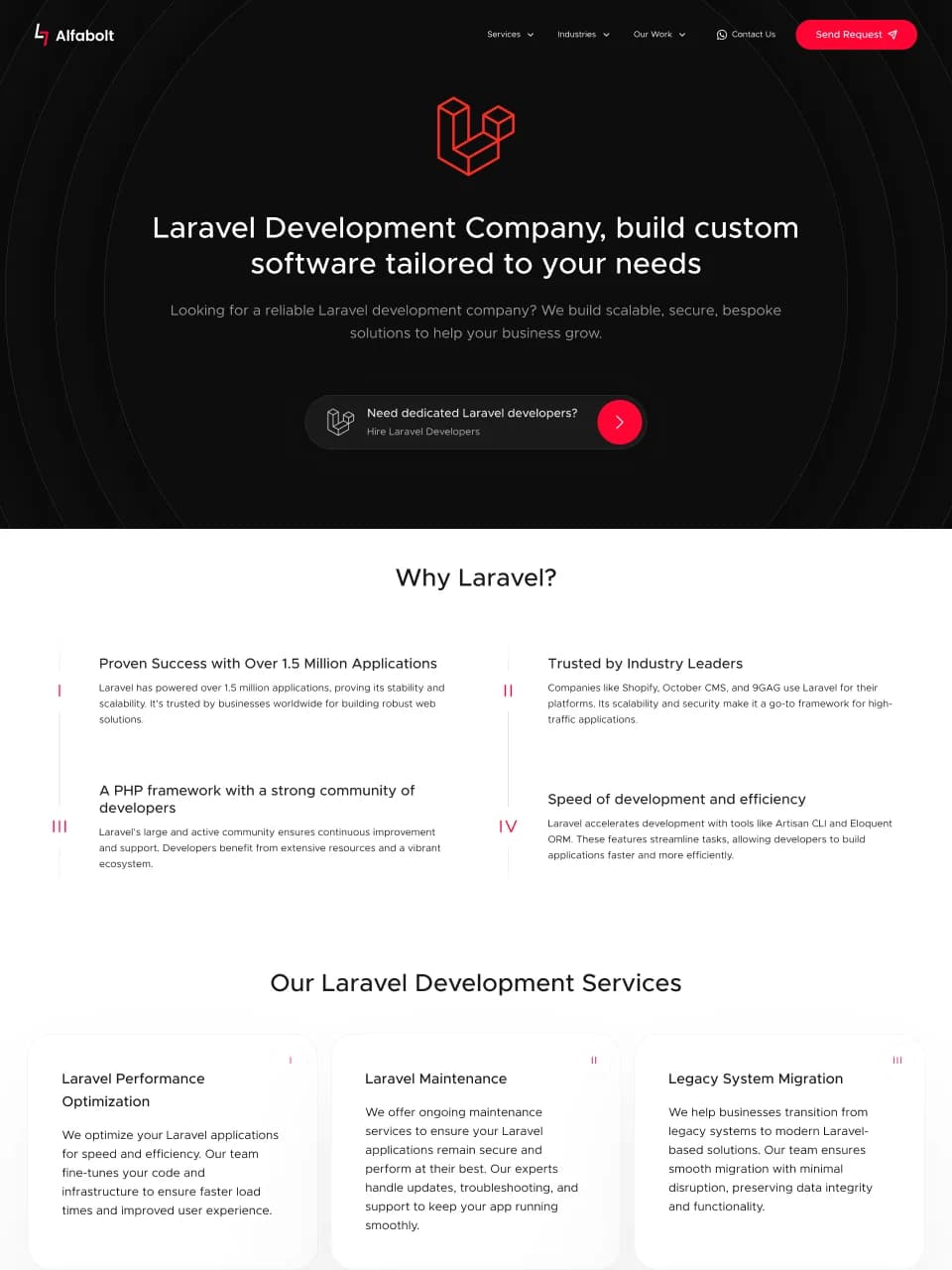Alfabolt Website screenshot 5