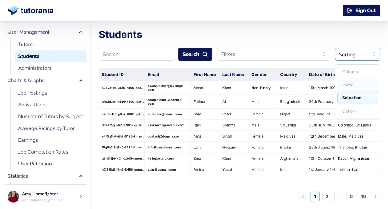 Tutorania screenshot 1