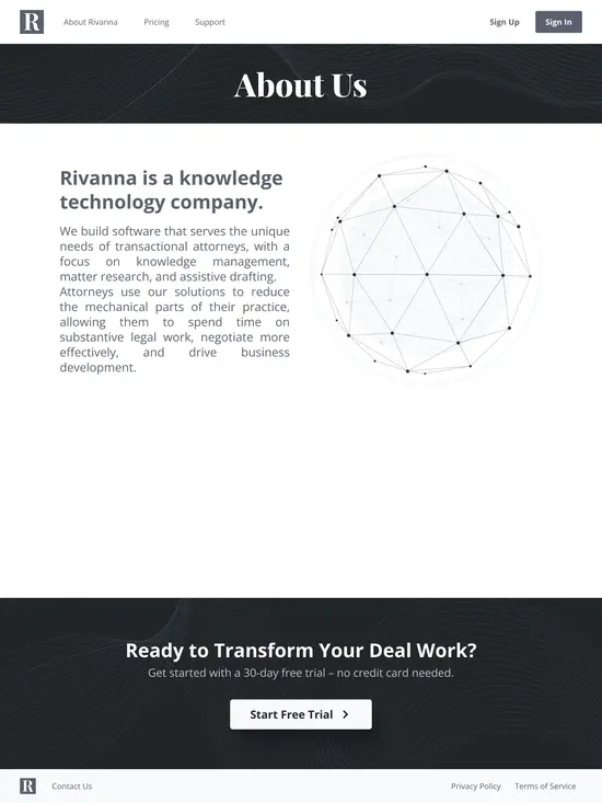 Rivanna Website screenshot 2