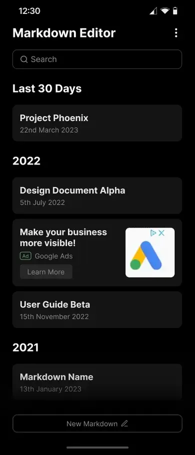Markdown Editor screenshot 7