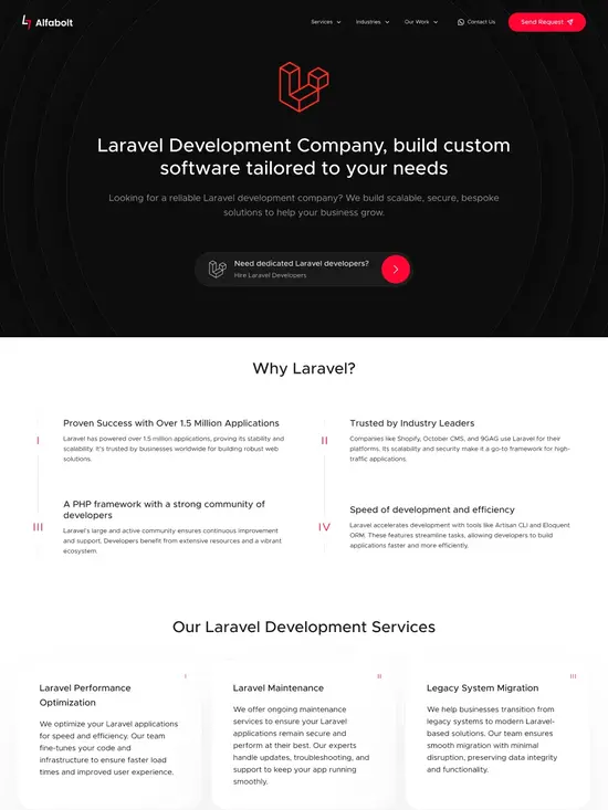 Alfabolt Website screenshot 5