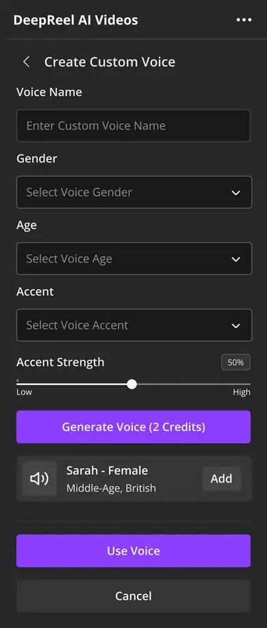 DeepReel Canva App screenshot 3