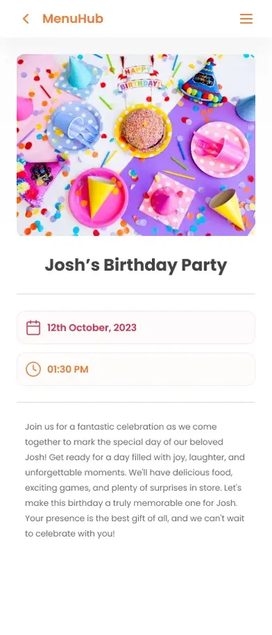 MenuHub screenshot 1