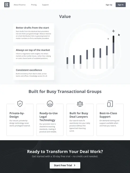 Rivanna Website screenshot 1