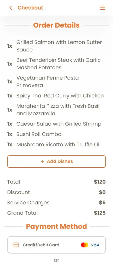 MenuHub screenshot 2