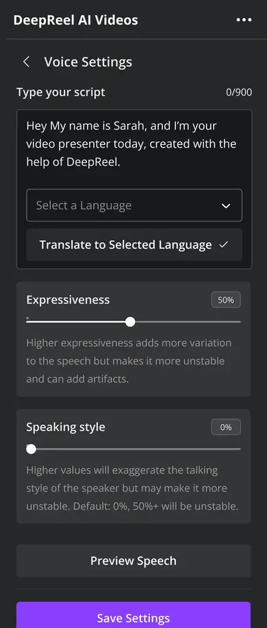 DeepReel Canva App screenshot 5
